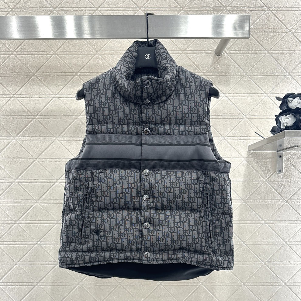 CD Oblique Print Down Vest AM25100412