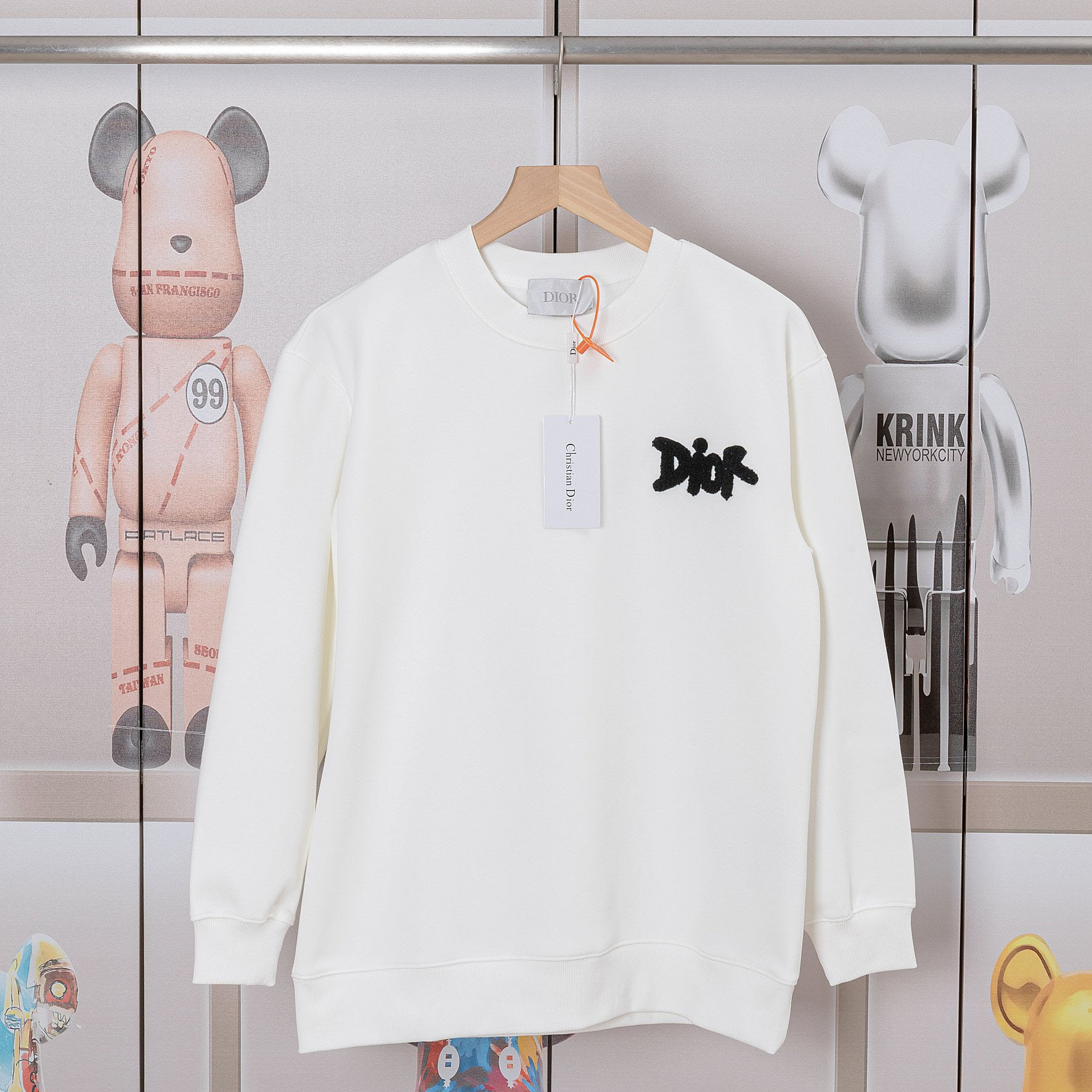 CD Terry Embroidery Logo Crew Neck Sweatshirt AM25100425