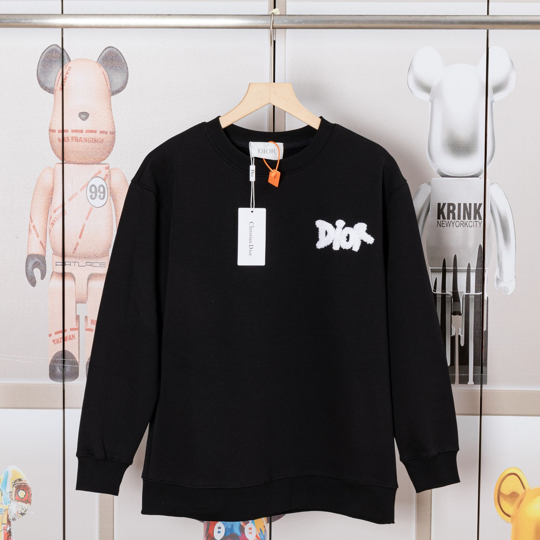 CD Terry Embroidery Logo Crew Neck Sweatshirt AM25100425