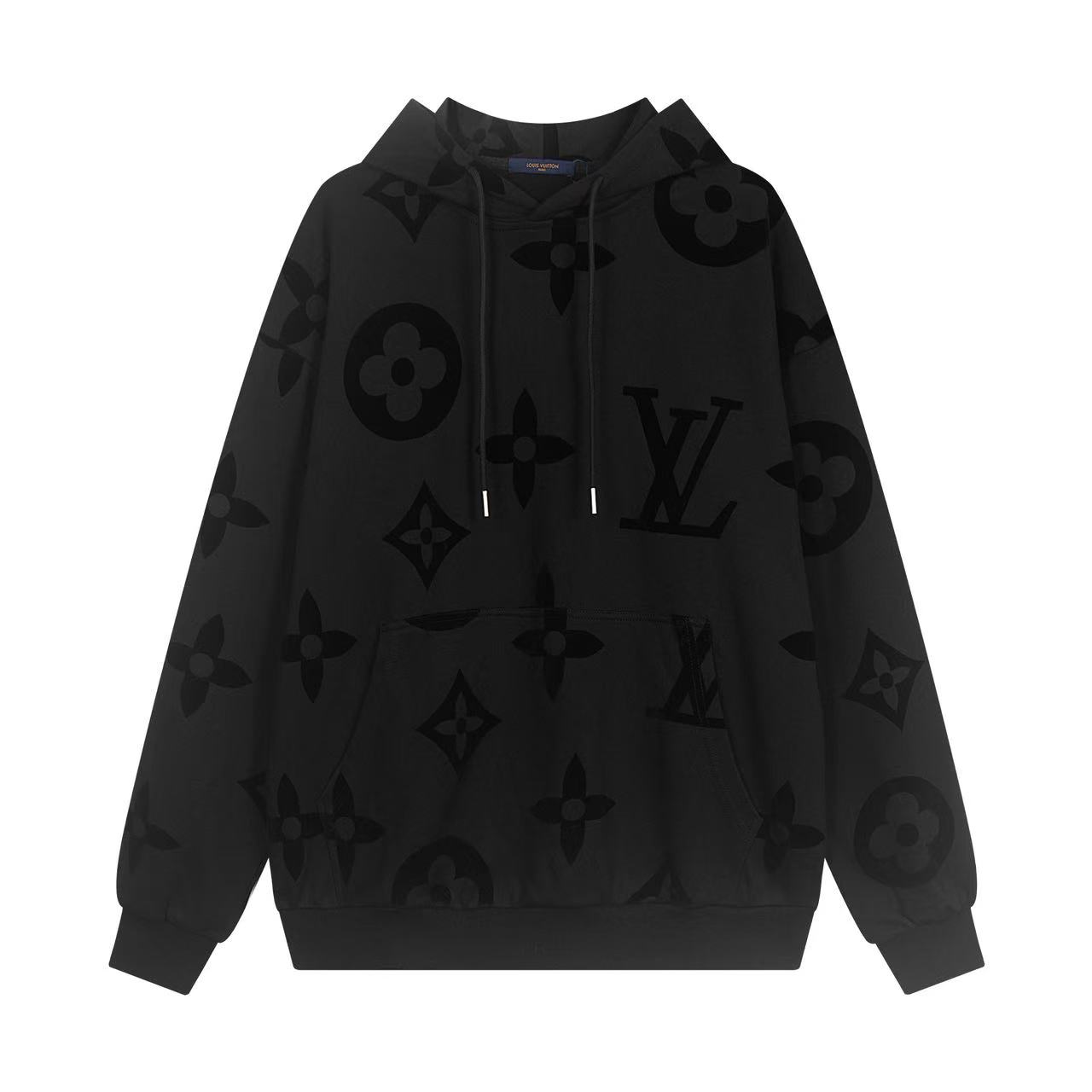 LV Classic All-Over Embroidered Fleece Logo Hoodie XX25100504