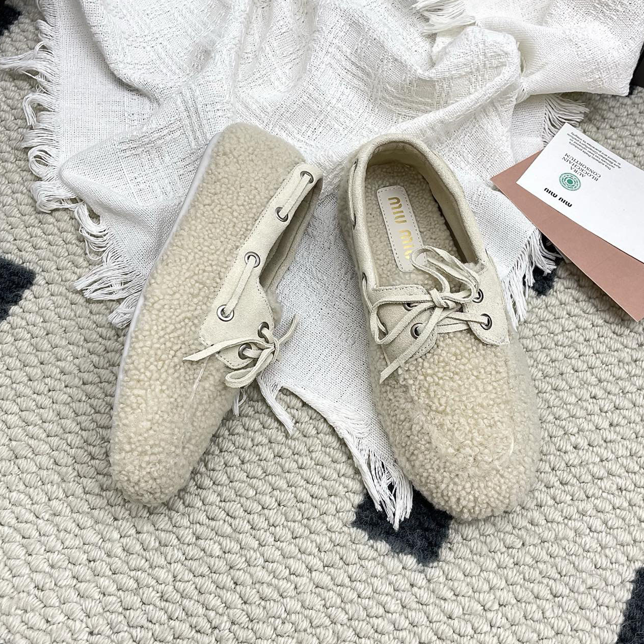 Miu Casual Wool Loafers AM25101105