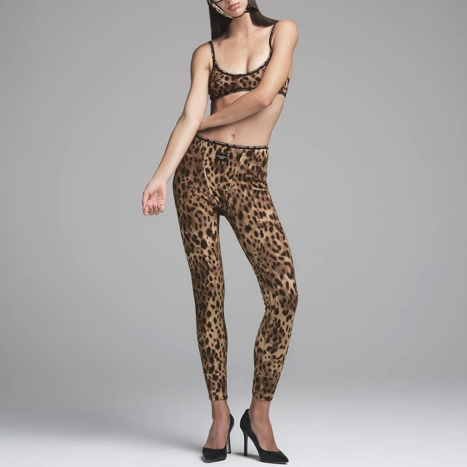 D&G 25New High-Elastic Sporty Fashion Leopard Print Set AM25101115