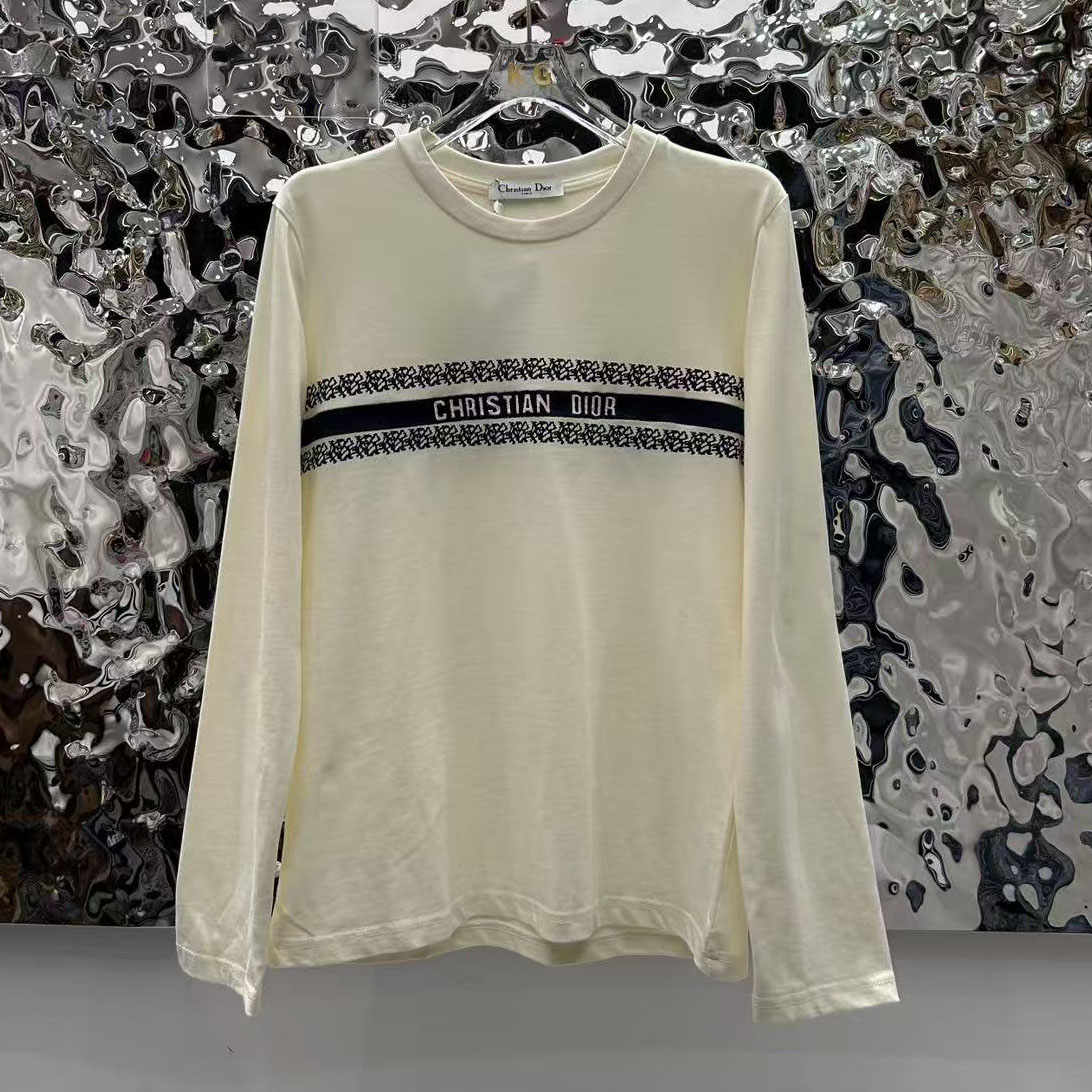 CD Crew Neck Printed Logo Base Layer Top AM25101109