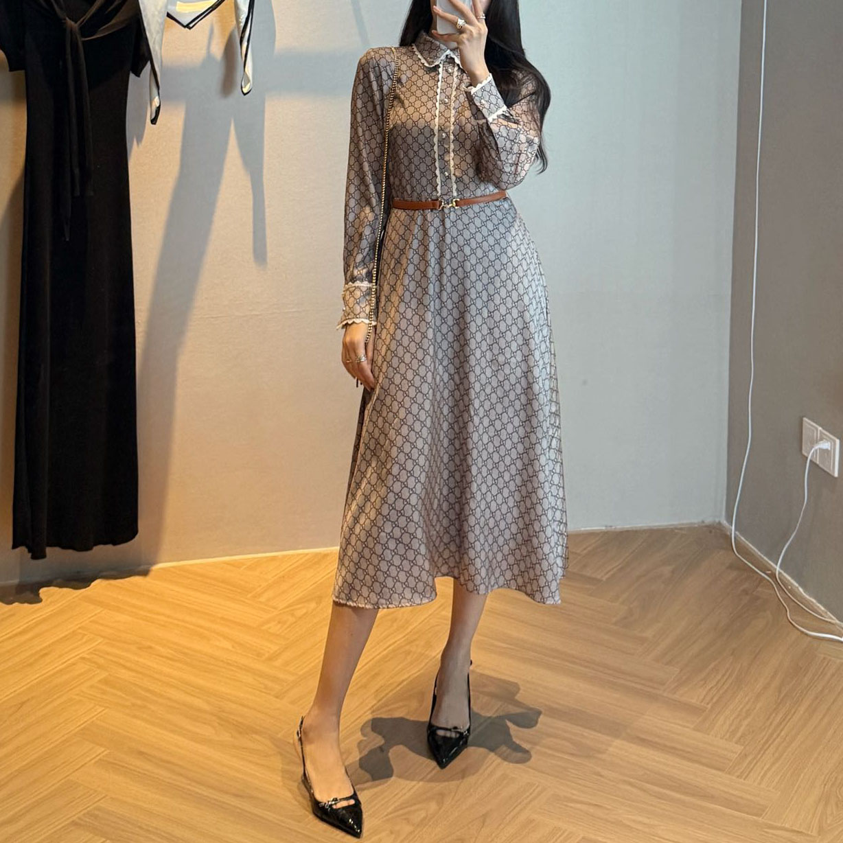 GG Double G Retro Style Dress AM25101117