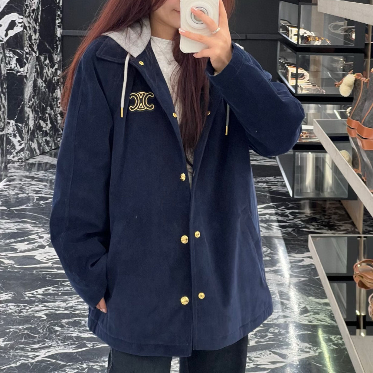 CE Hooded Drawstring Puffer Jacket AM25101204