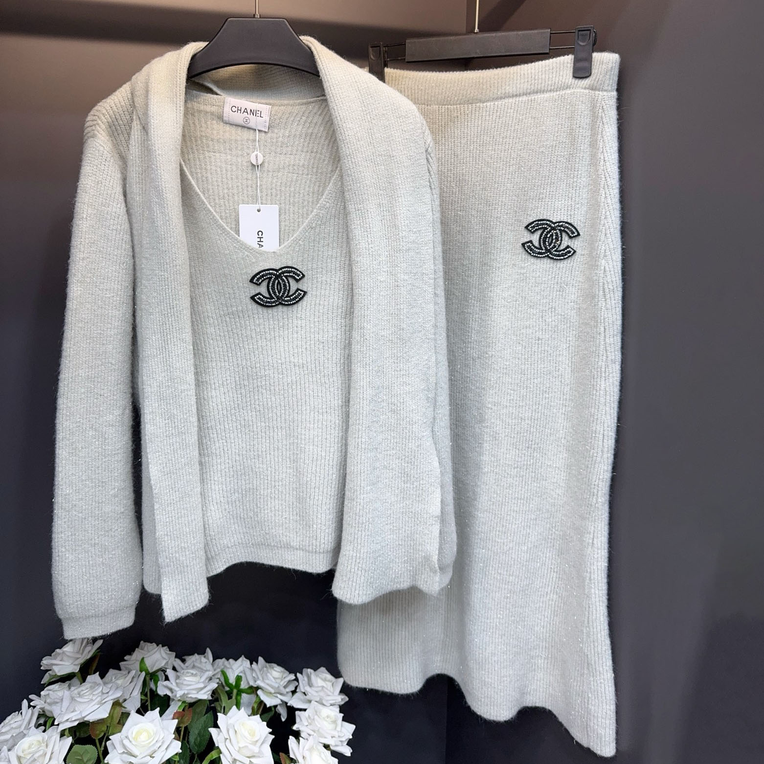 CH Silver Thread Knit Set AM25101307