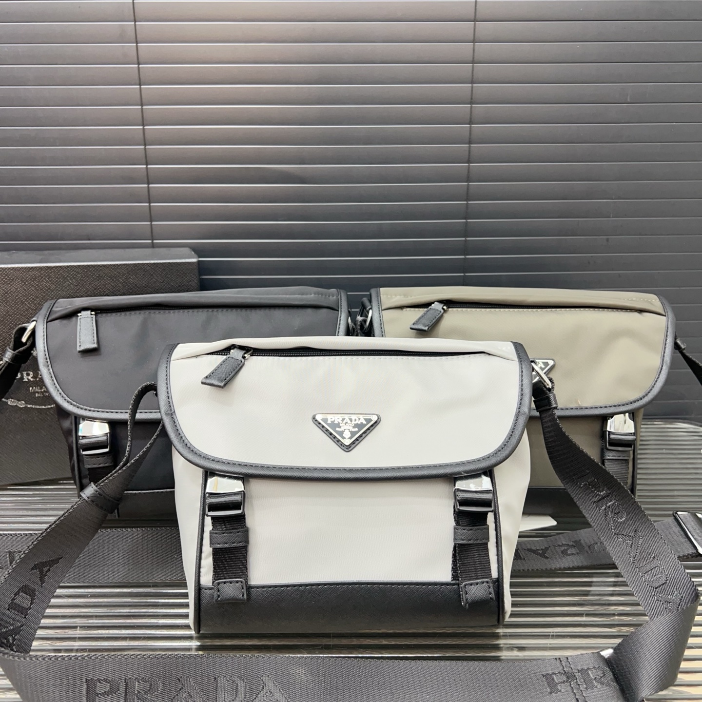 PRA  Men's Nylon Crossbody Bag YV25101307