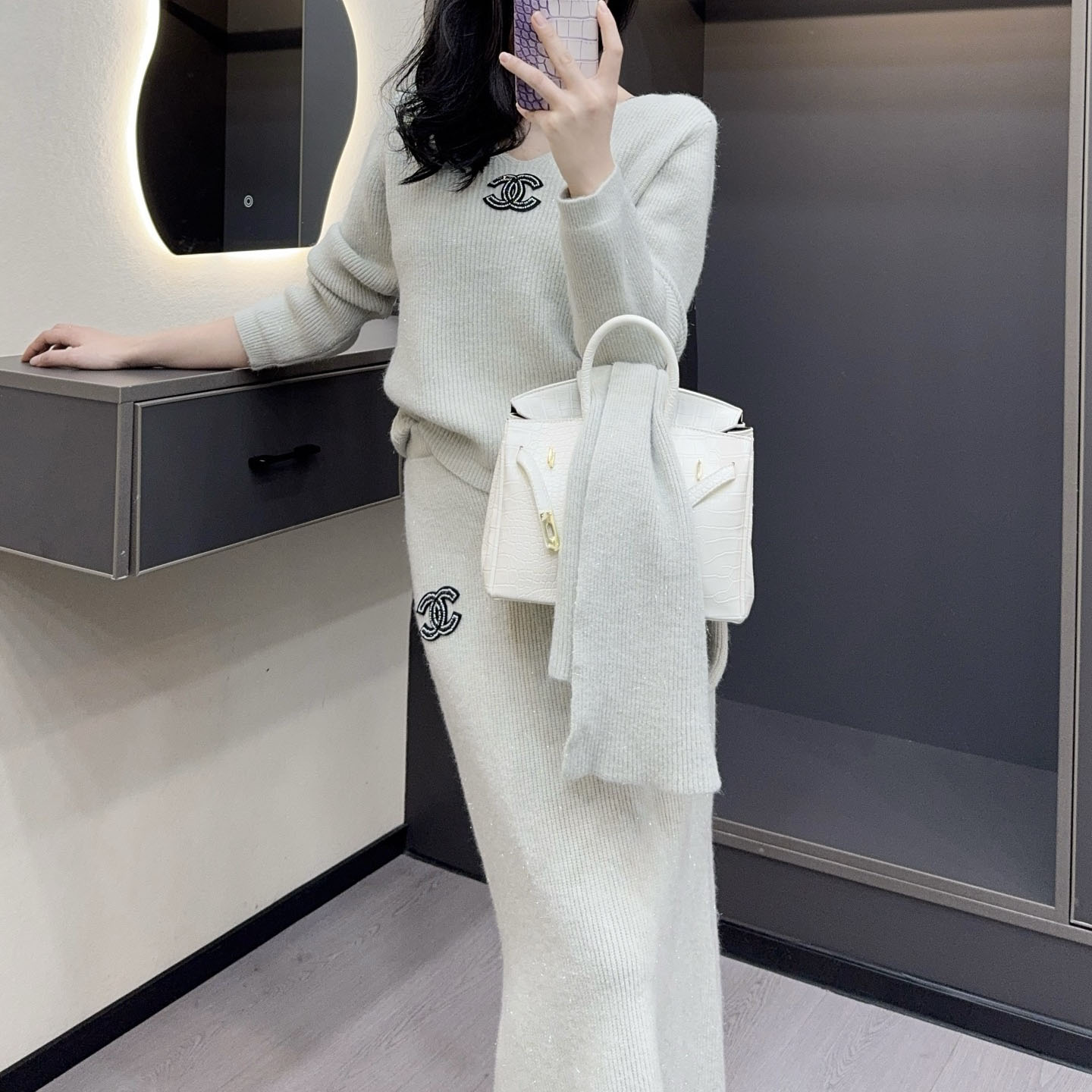 CH Silver Thread Knit Set AM25101307