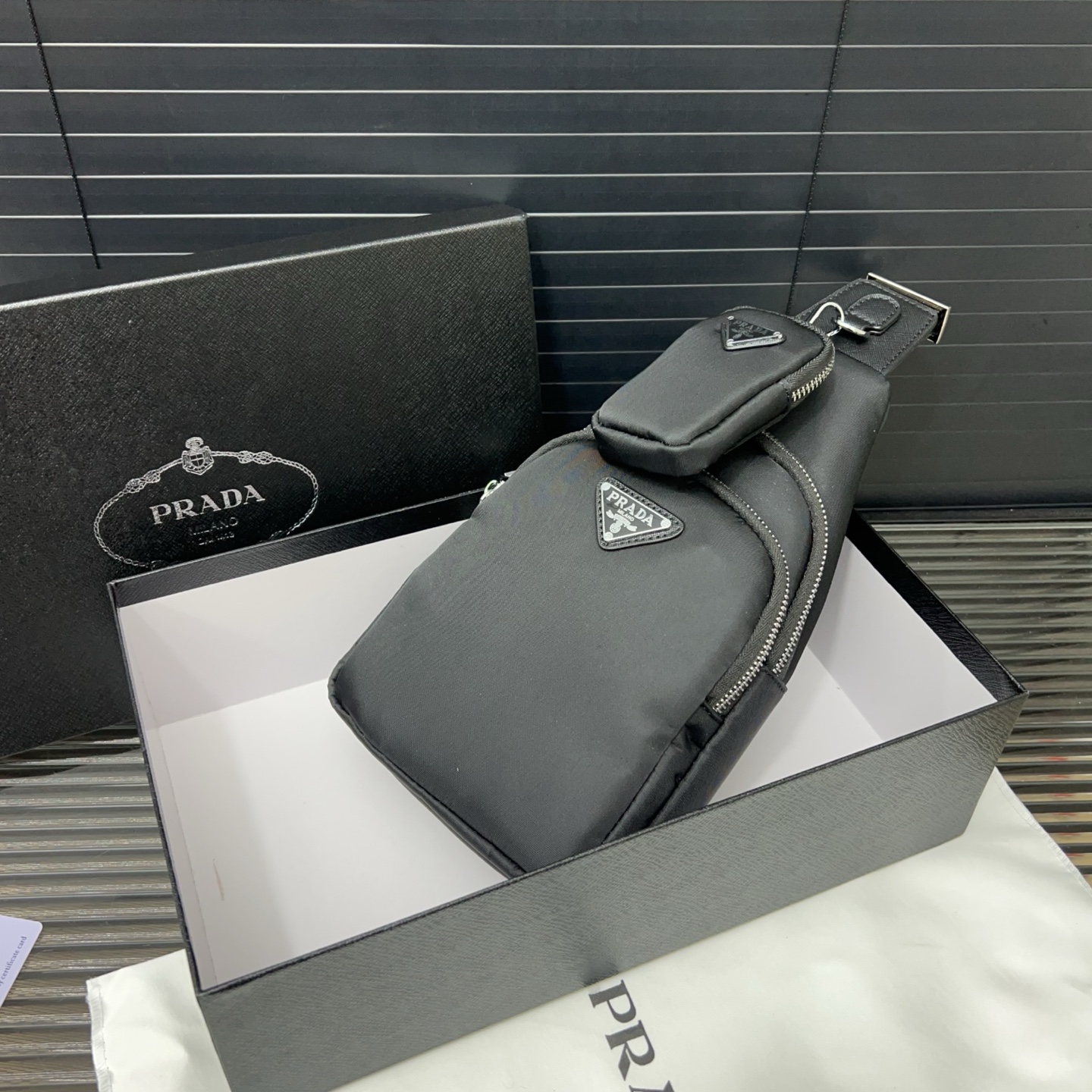 PRA  2-in-1 Nylon Canvas Chest Bag YV25101309