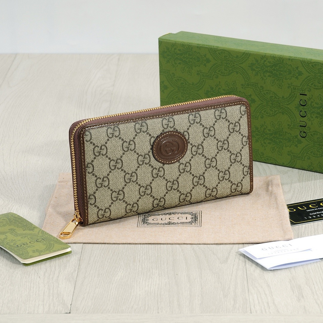 GG Double-G Pattern Long Zipped Wallet YV25101505