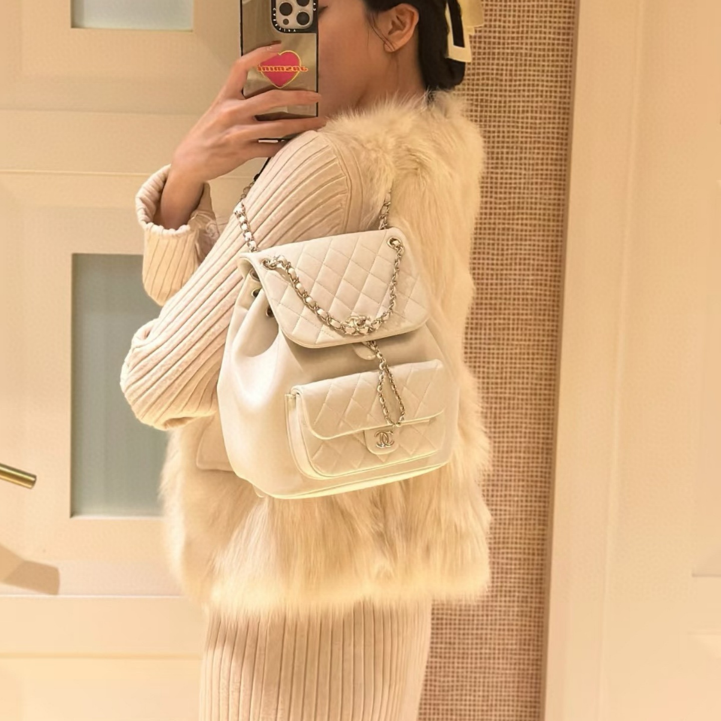 CH Duma Quilted Chain Backpack YV25082916