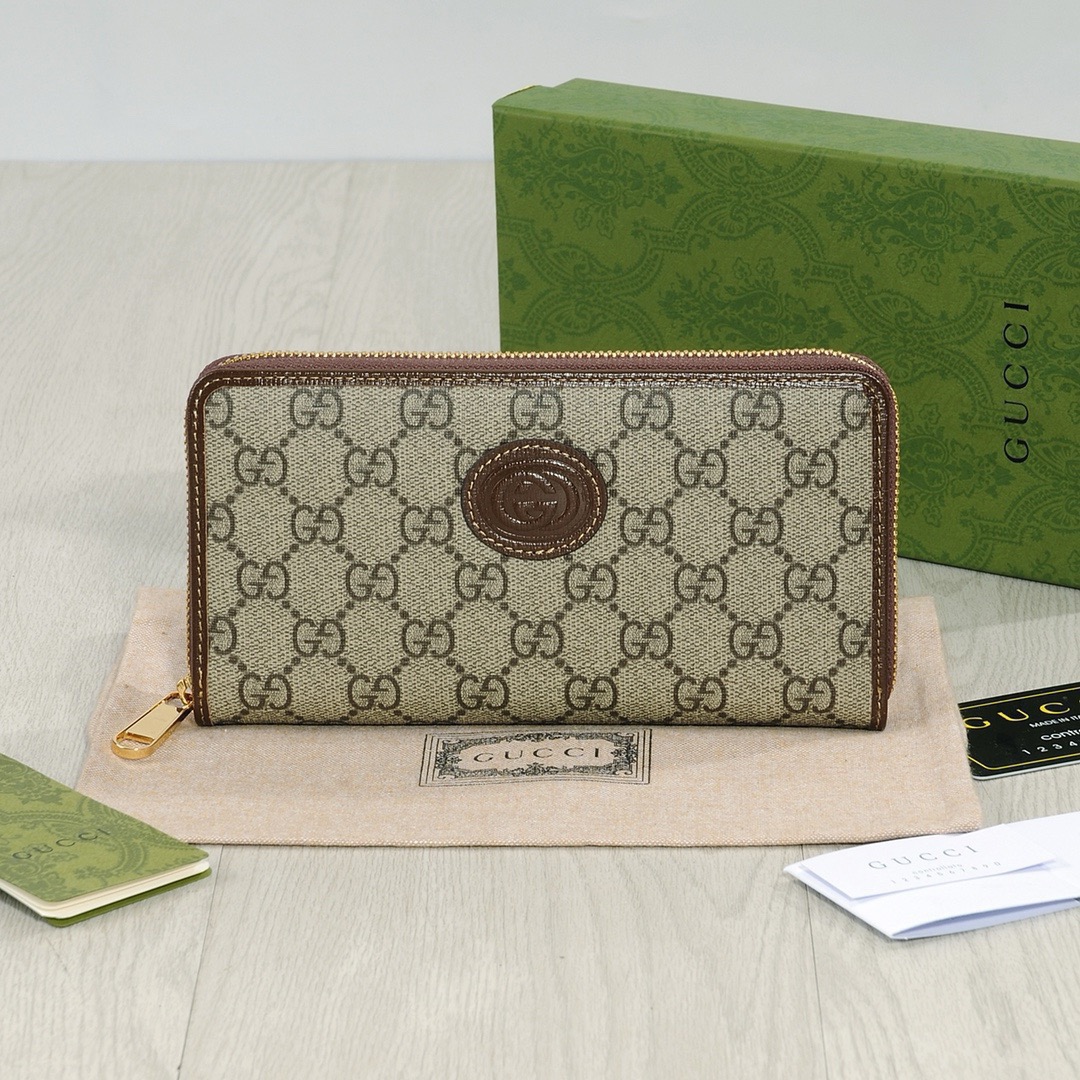 GG Double-G Pattern Long Zipped Wallet YV25101505