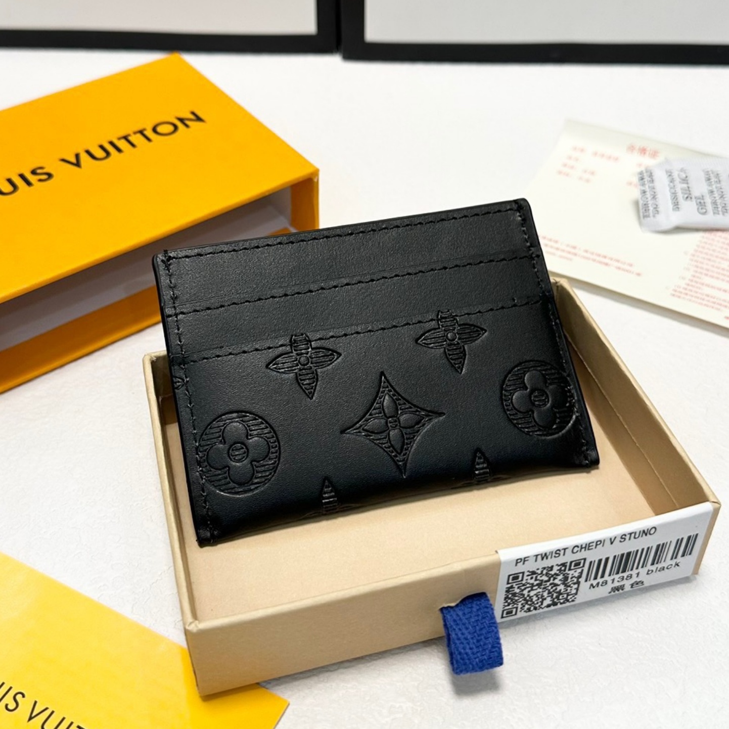 LV Monogram Empreinte Double Card Slot Card Holder YV25101508