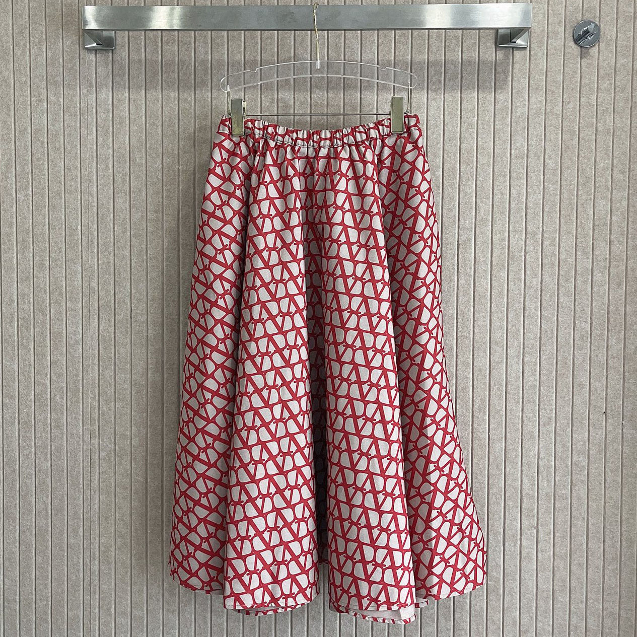 VT Classic Logo Red Long Dress XX2510504