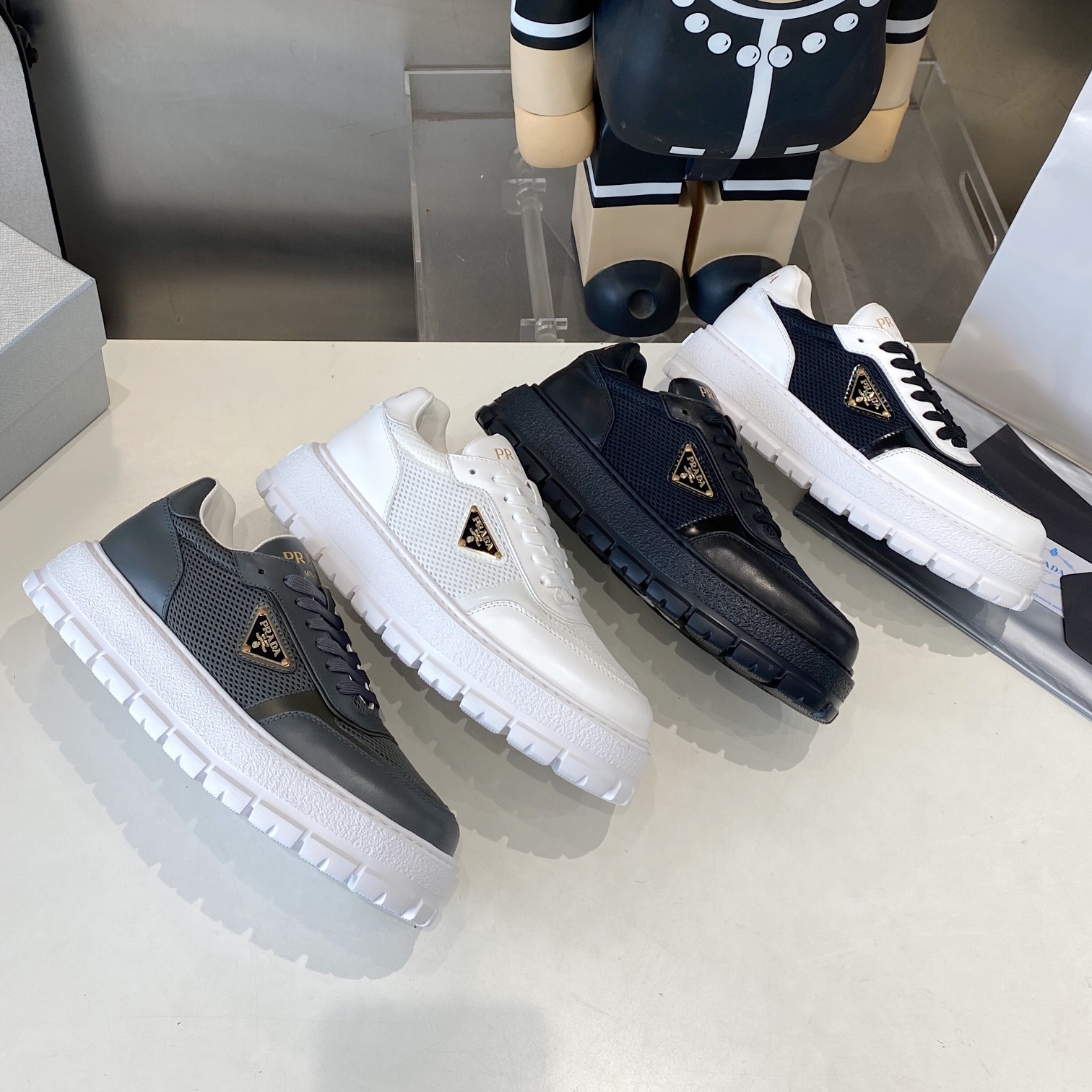 PRA Men's Platform Casual Sneakers YV25101606