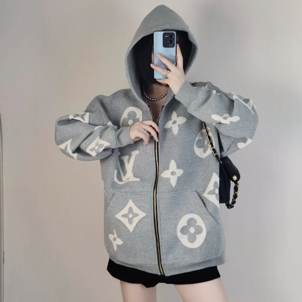 LV Casual Zipped Hooded Jacket AM2510505