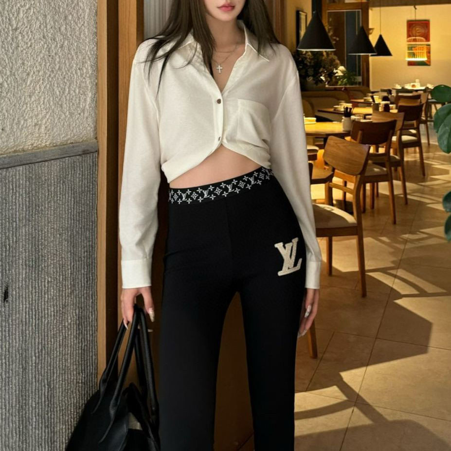 LV Logo Jacquard Webbing High-Stretch Leggings AM2510513