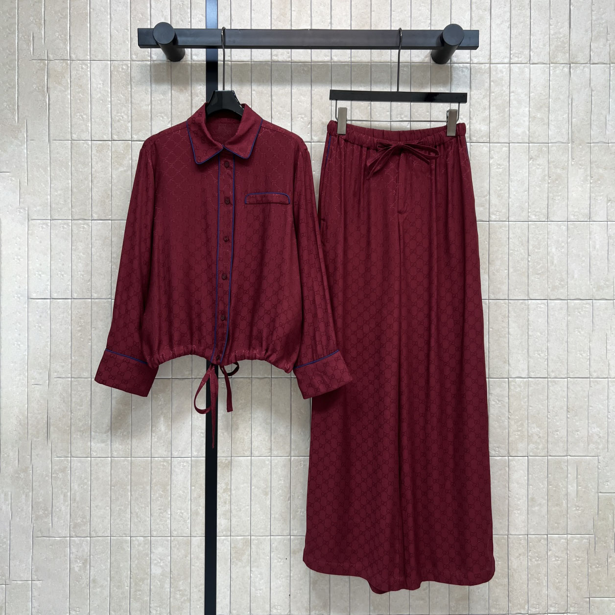 GG Red Double G Jacquard Leisure Suit XX25101707