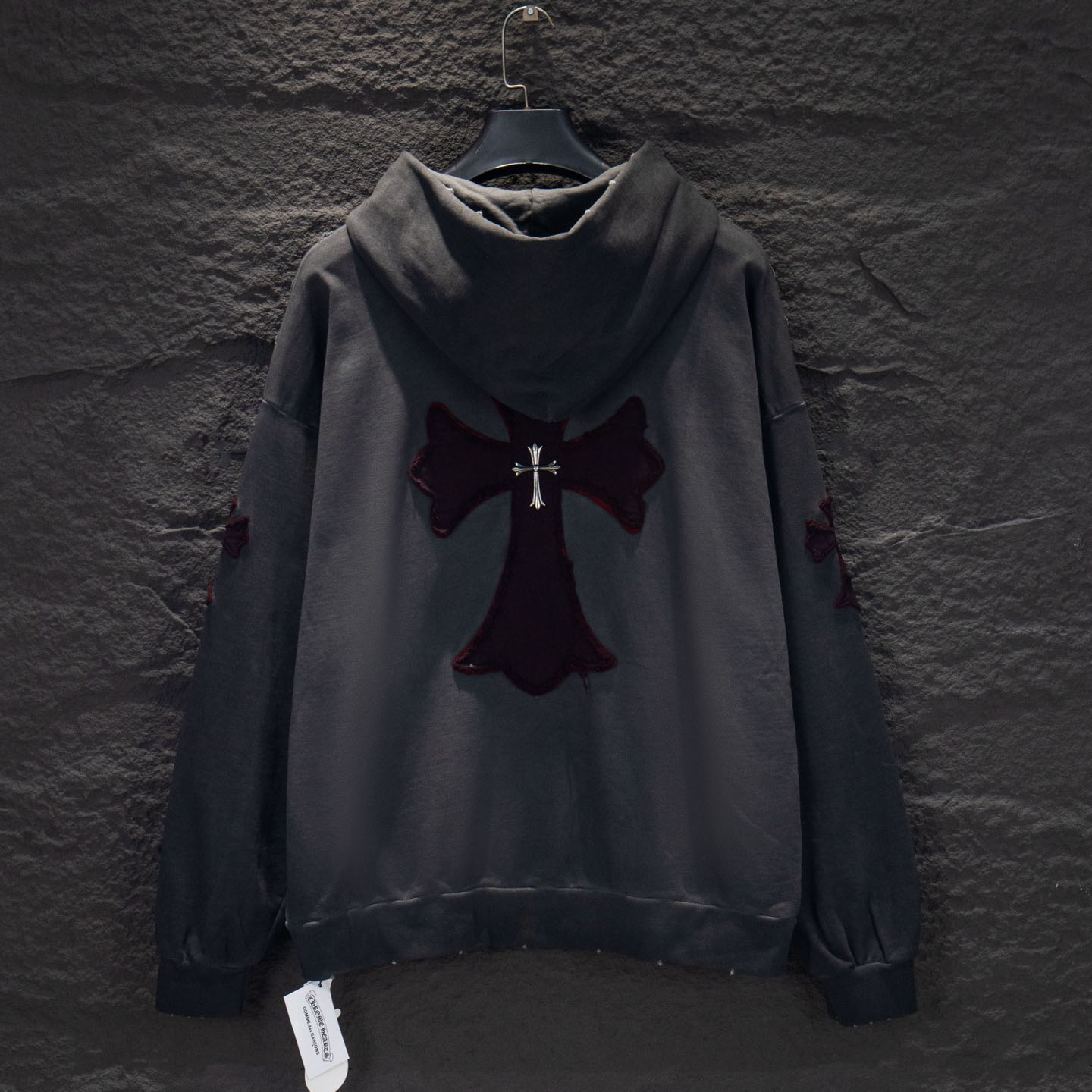 CH Vintage Washed Hoodie with Sun-Faded Effect XX25101802