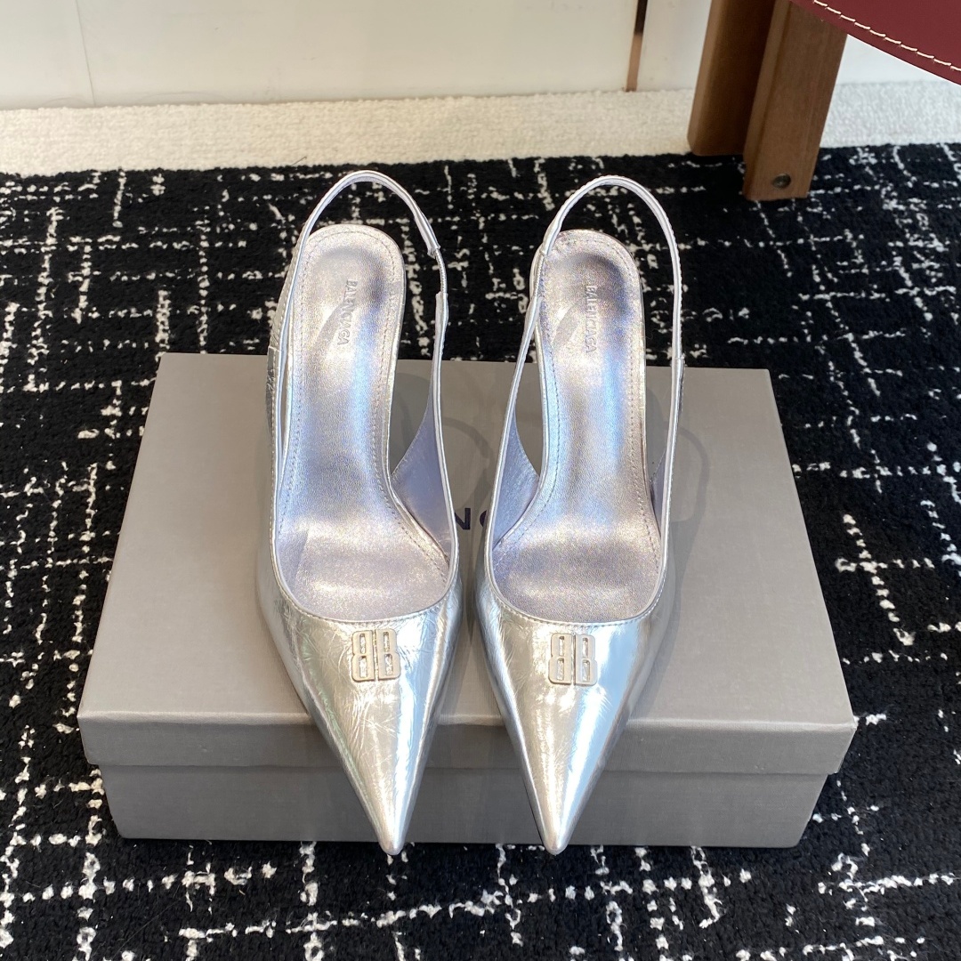 BLCG  Pointed-Toe Slingback Heels YV25101903