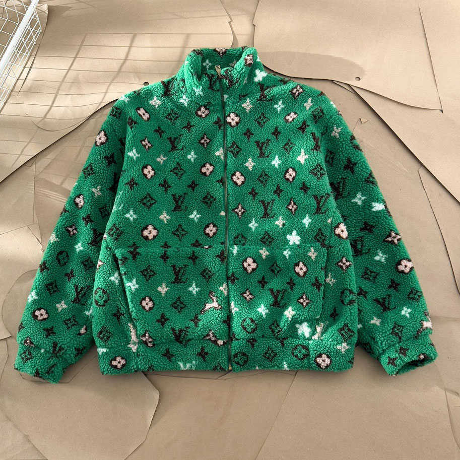 LV Stand-Collar Fleece Jacket XX25101828