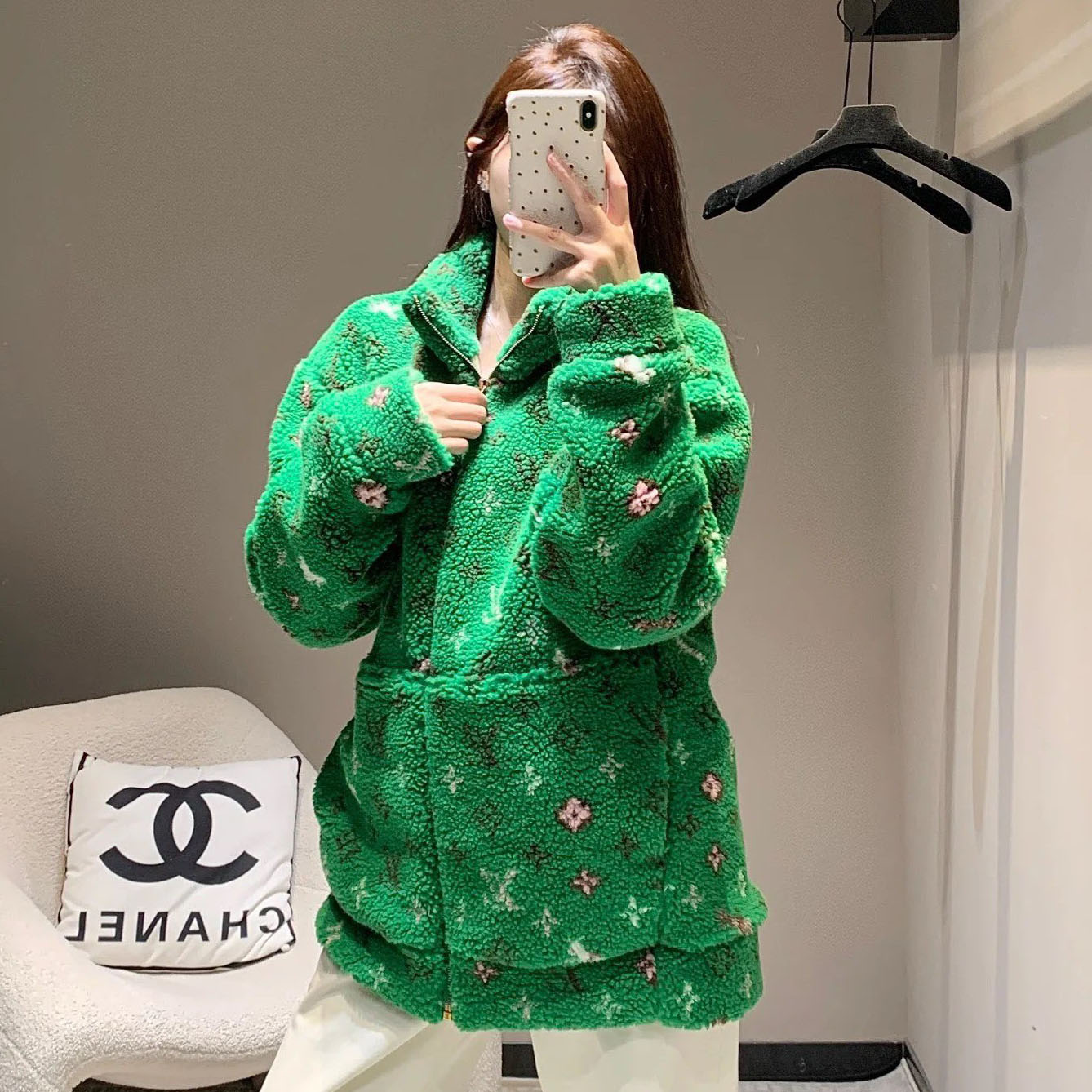 LV Stand-Collar Fleece Jacket XX25101828