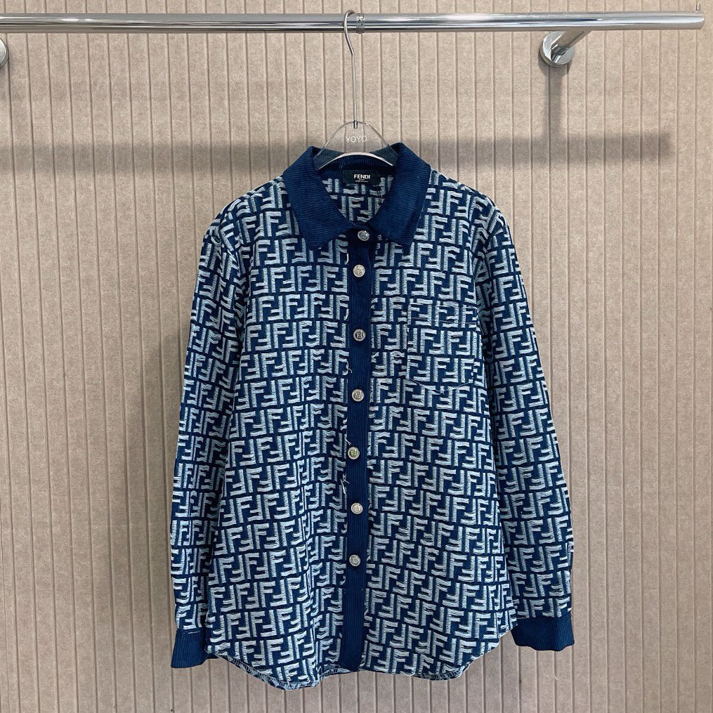 FD Women's Classic Double-F Jacquard Cardigan XX25101919