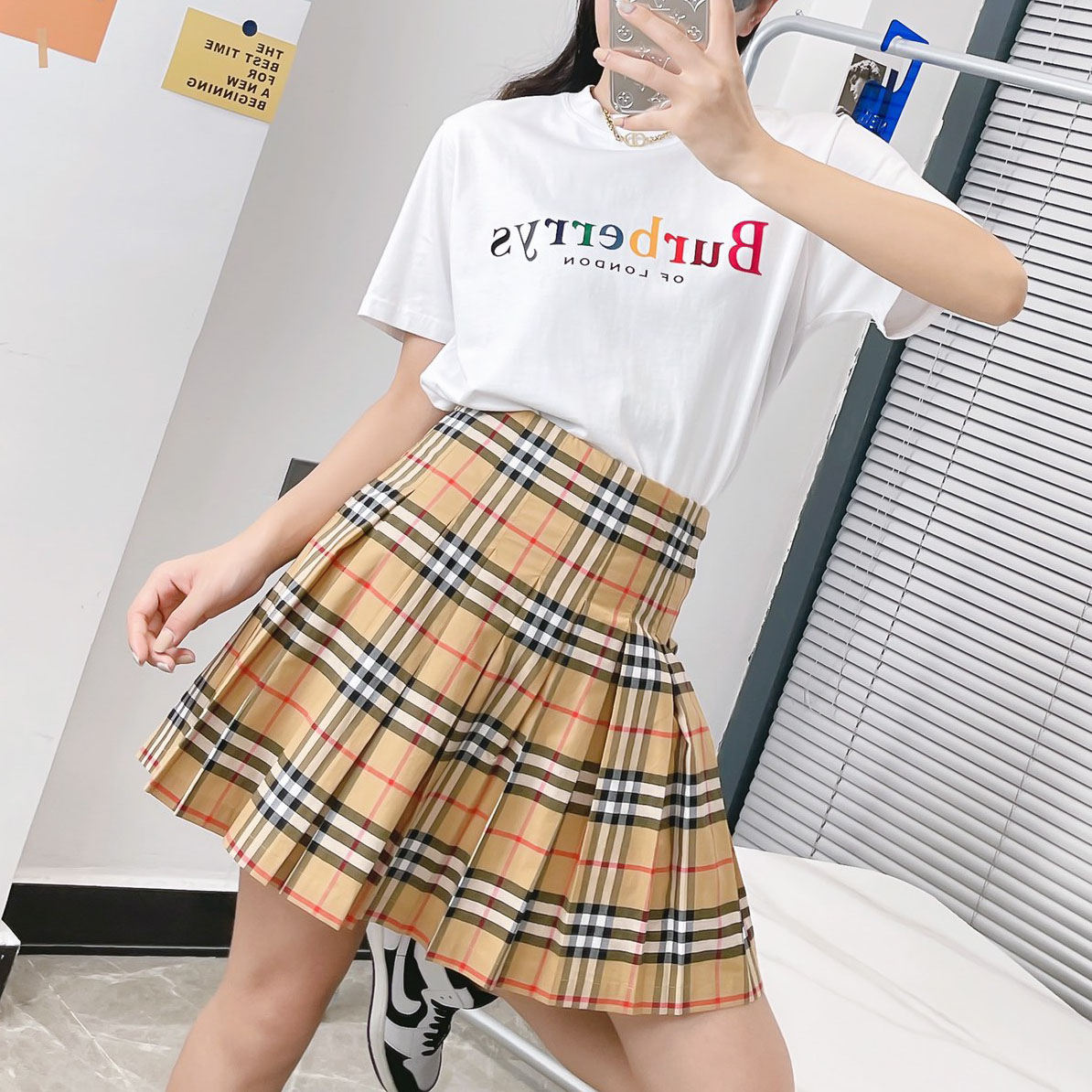 Bur Classic Twill Mini Skirt AM25102001