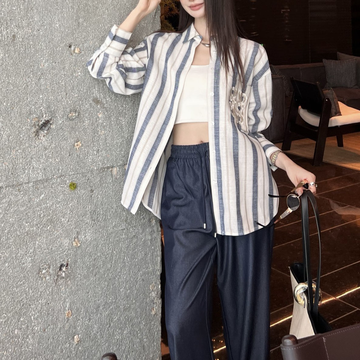 Loe Women's Relaxed Fit Resort Long Sleeve Shirt AM25102014