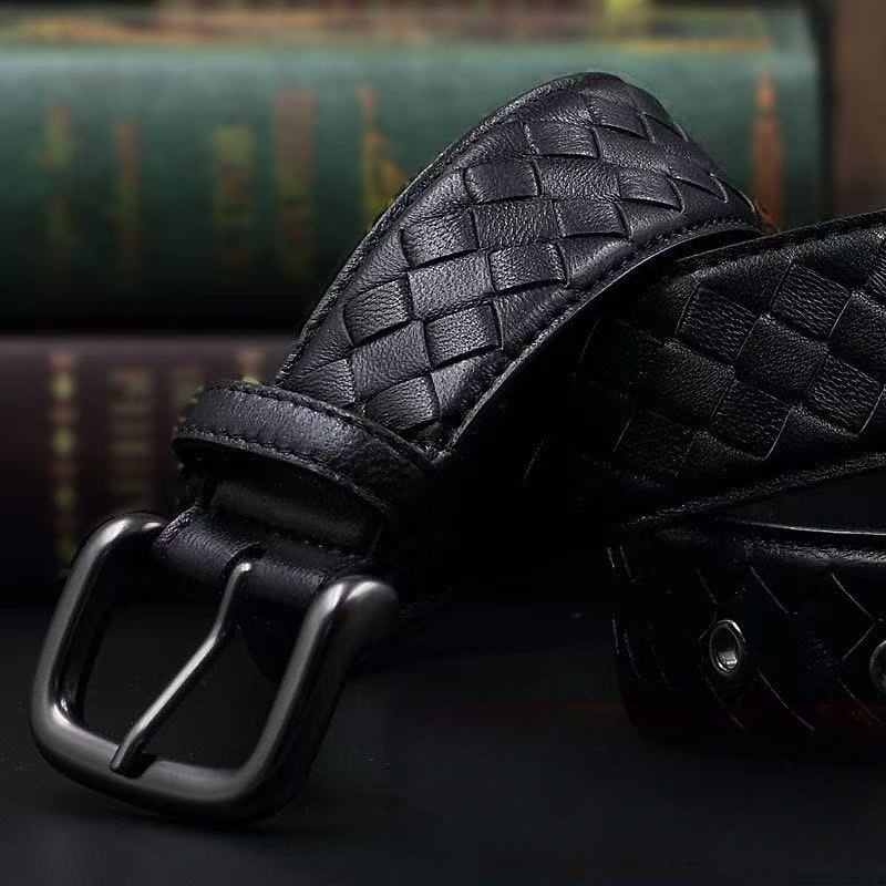 BV Intrecciato Woven Leather Belt YPD25102103