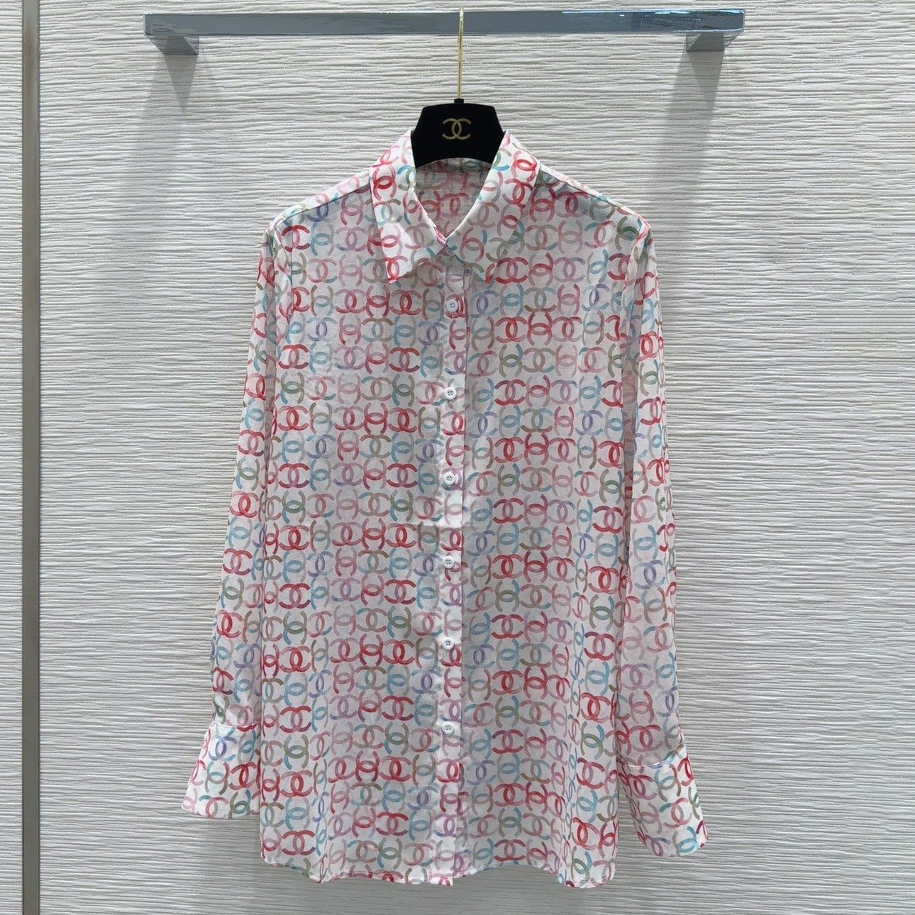 CH Semi-Sheer Long Sleeve Shirt AM25102008