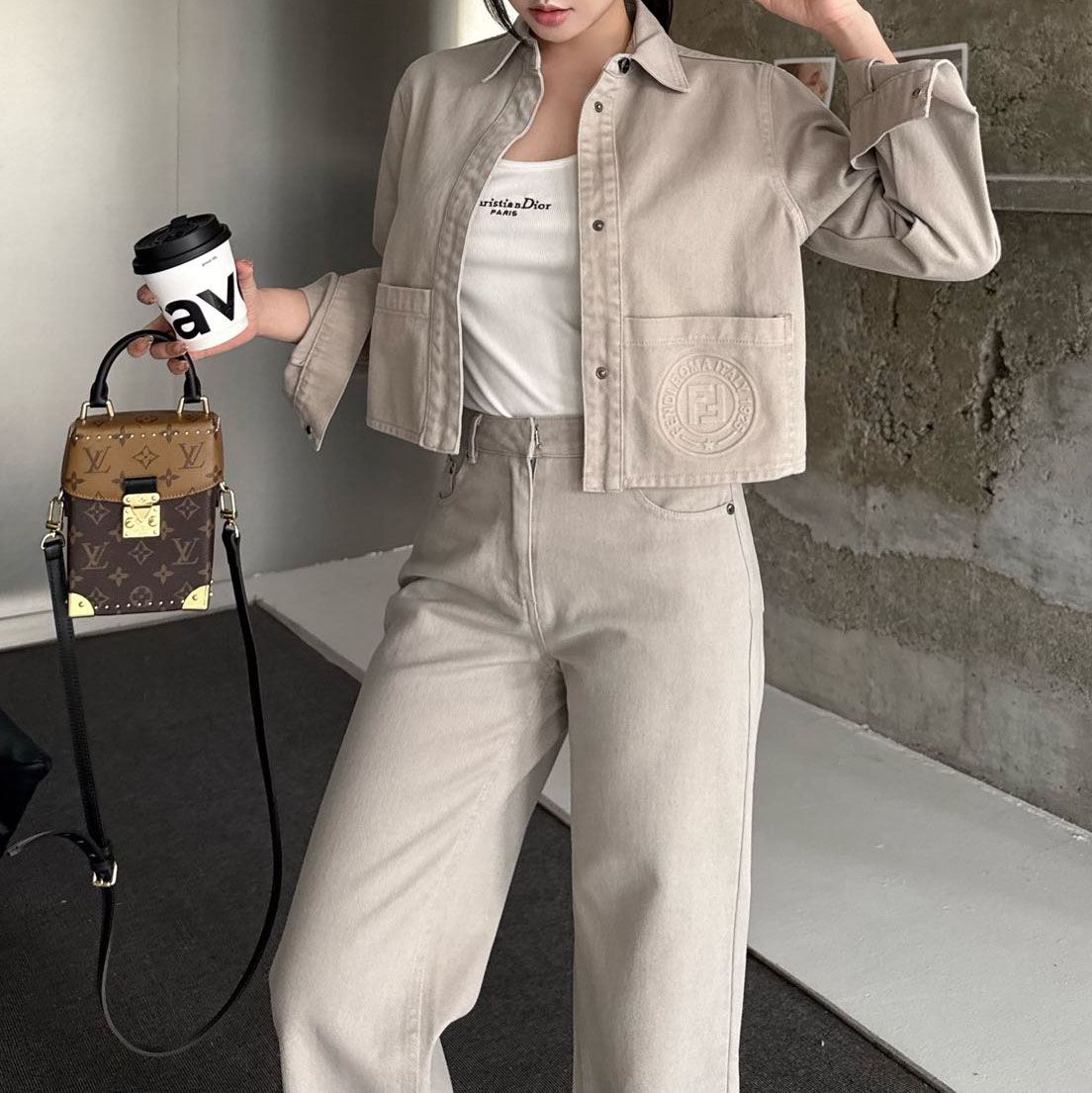 FD Women's Casual Solid Color Set AM25102102