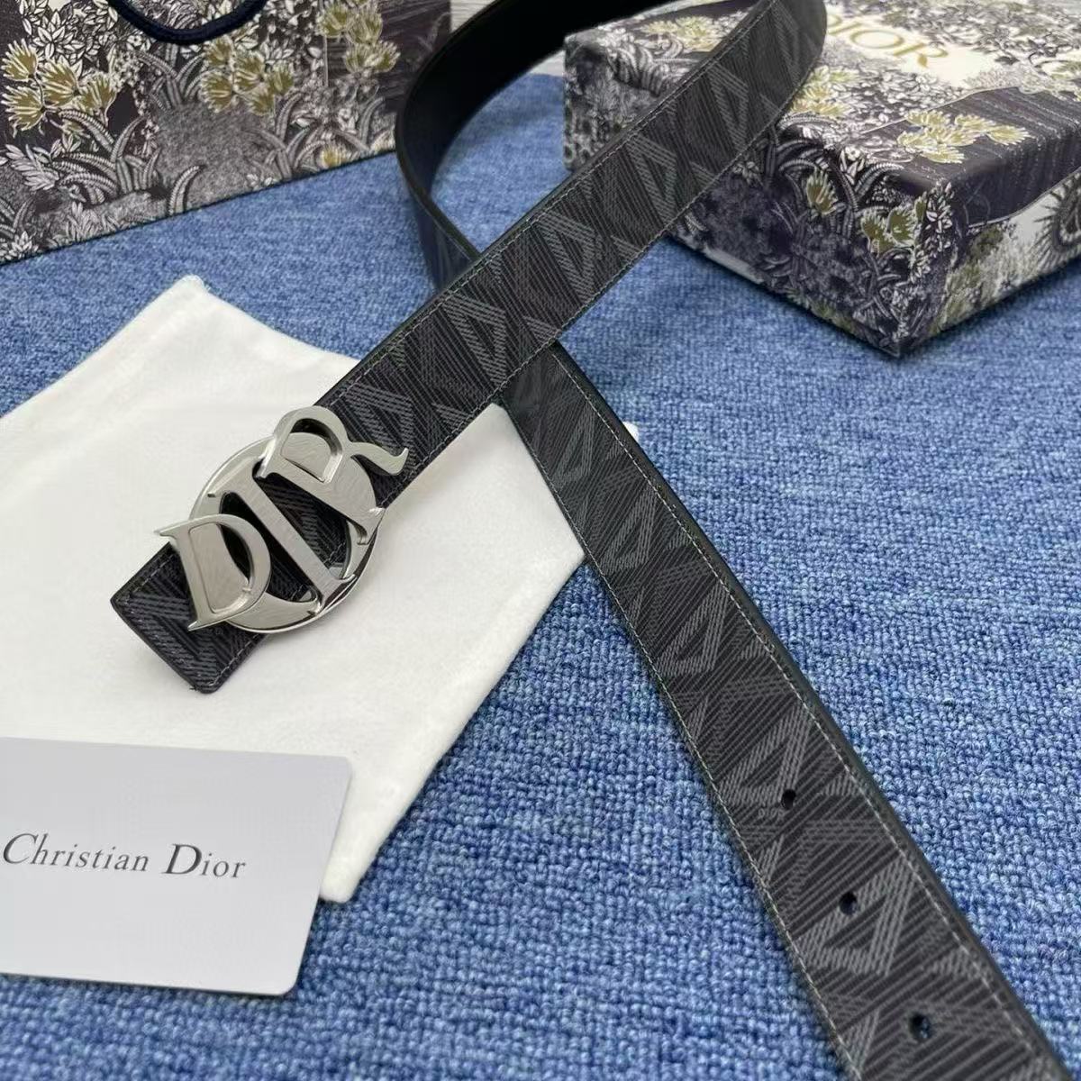 CD Men's Brand-Iconic Patterned Belt YPD25102205