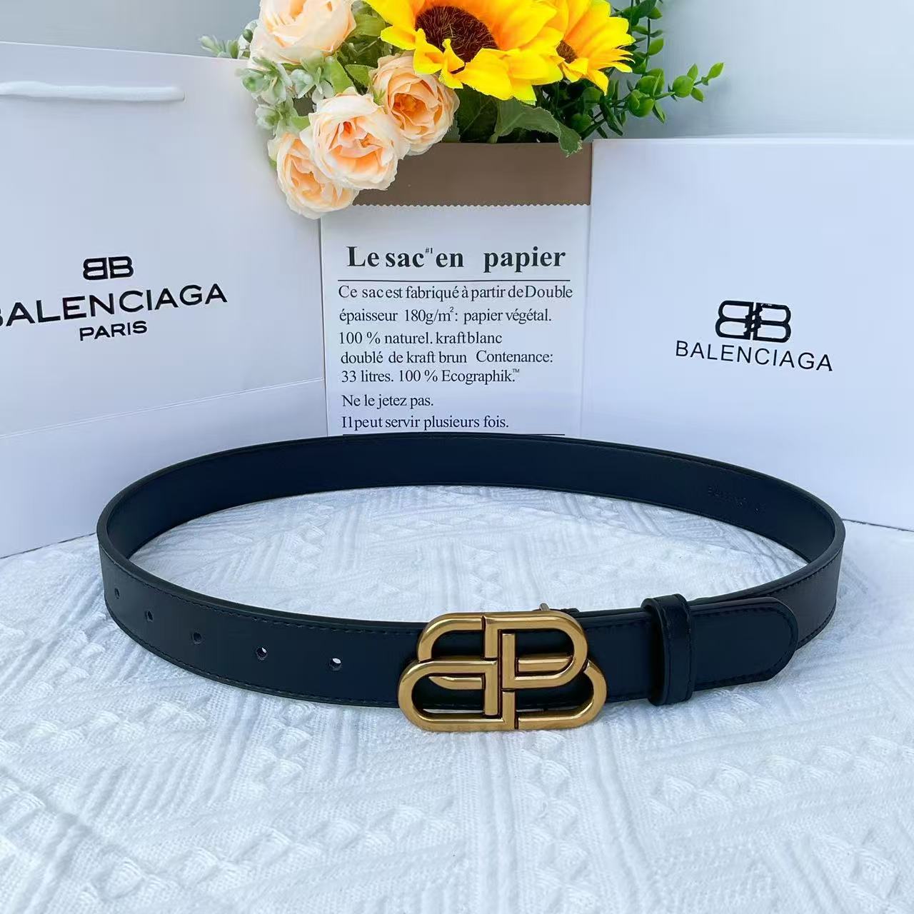 BLCG  Women's Double B Leather Belt YPD25102202