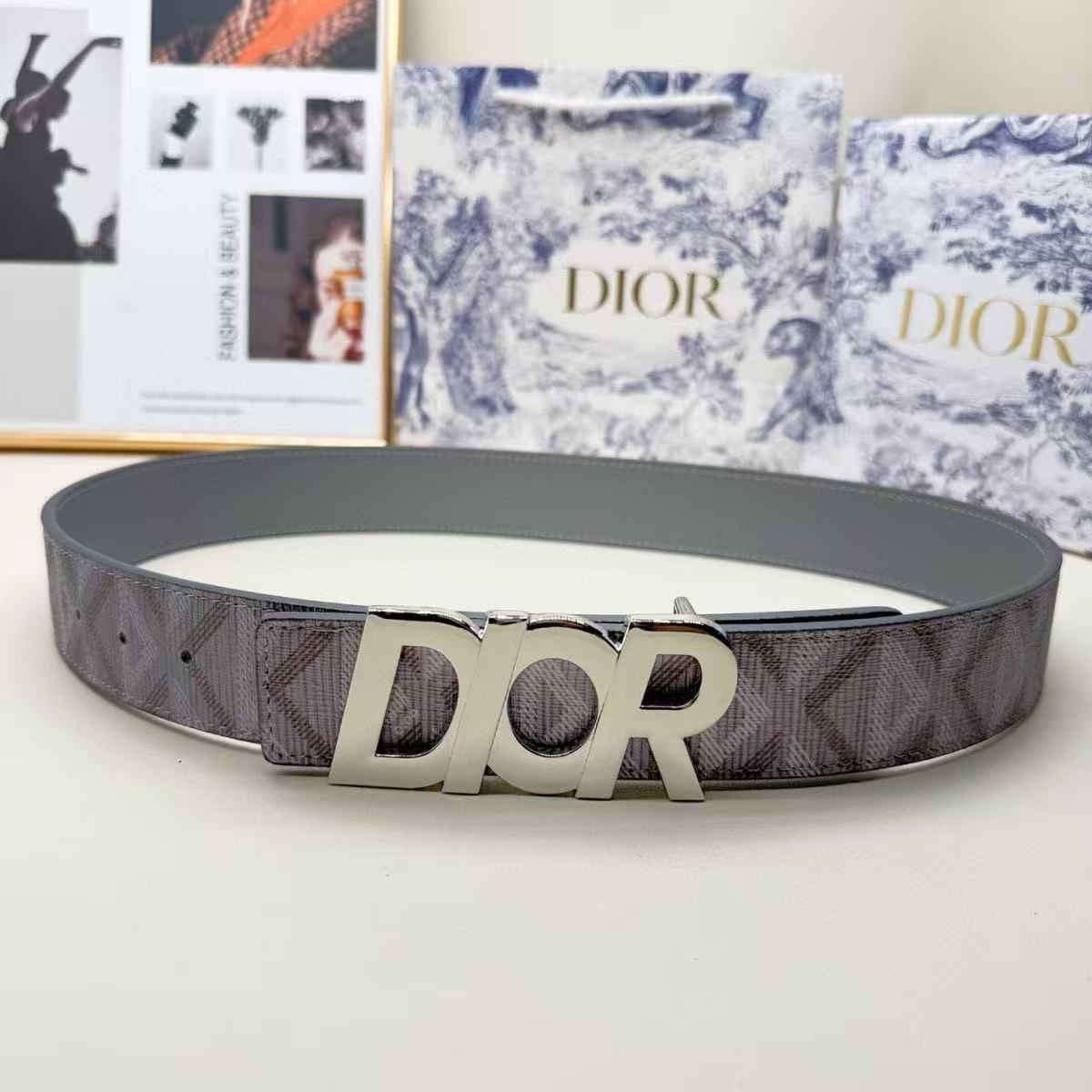 CD Men's Brand-Iconic Patterned Belt YPD25102206