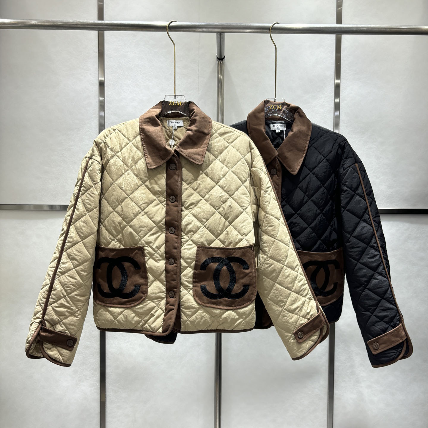 CH Fashionable Cotton Jacket with Diamond Quilting AM25102119