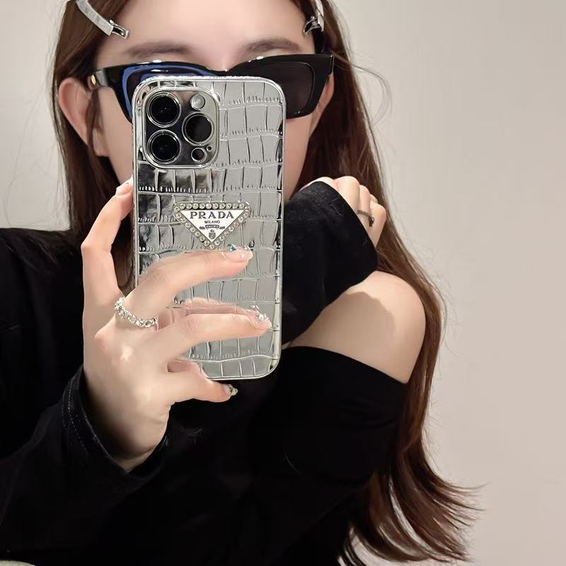 PRA  Electroplated Crocodile-Pattern Phone Case YPD25102308