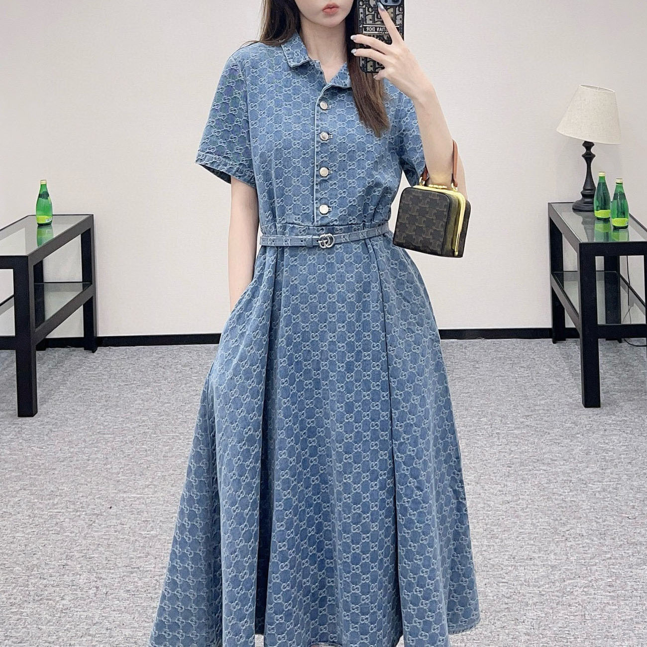 GG Denim Dress XX25102404