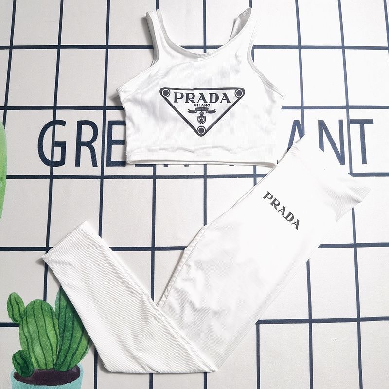 PRA Stylish White Sleeveless Sportswear Set XX25102416