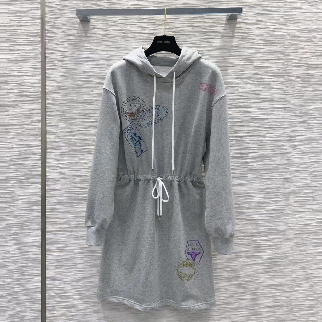 LV Gray Casual Sports Style Dress XX25102520