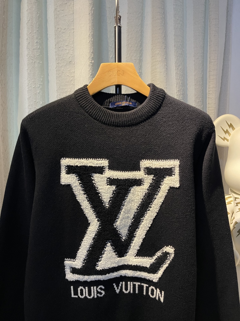 LV Logo Jacquard Knit Crew - Neck Sweater XX25102517