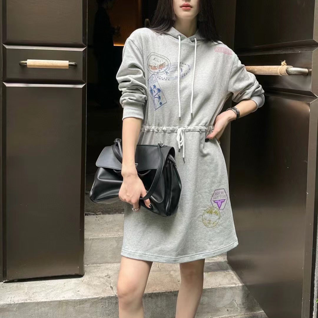 LV Gray Casual Sports Style Dress XX25102520