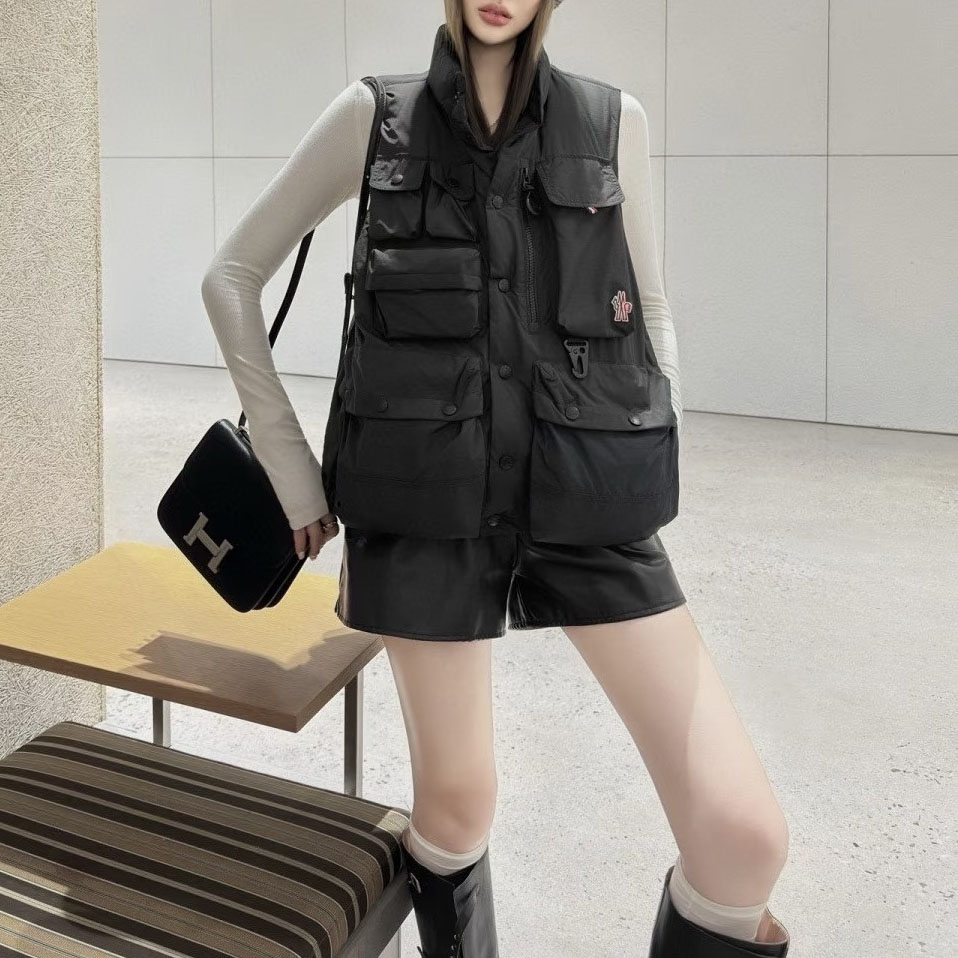 Mcl Down Puffer Vest with Multiple Pockets XX25102511