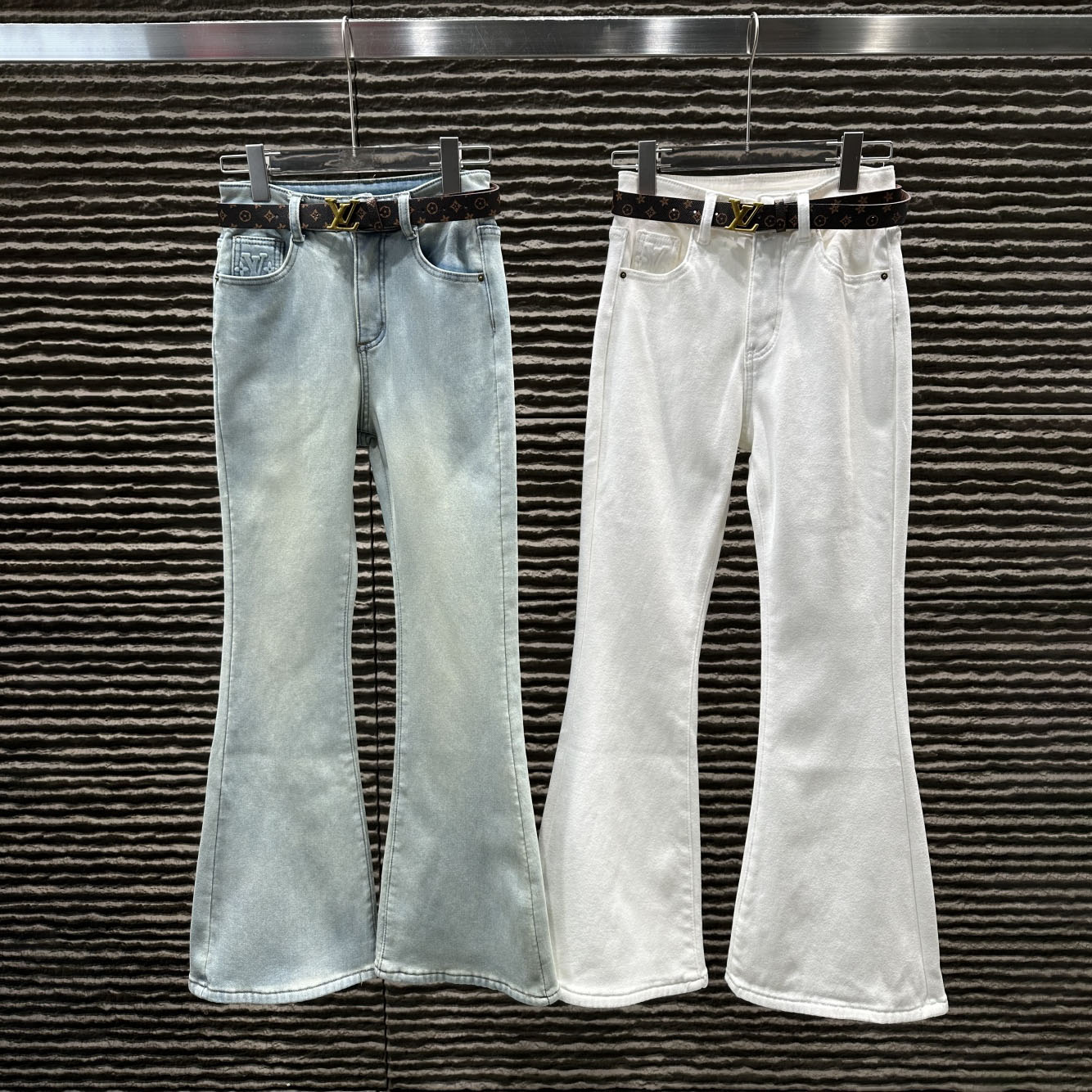 LV  Pocket Logo Jacquard Thickened Jeans XX25102603