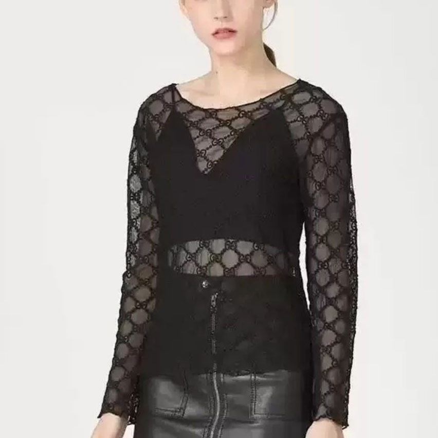 GG Luxe Double G Lace Openwork Camisole XX25102609