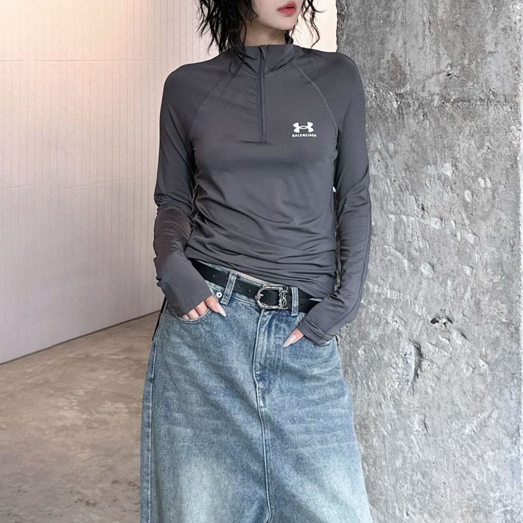 BLCG Co-branded High-Stretch Long-Sleeve Yoga Top XX25102712