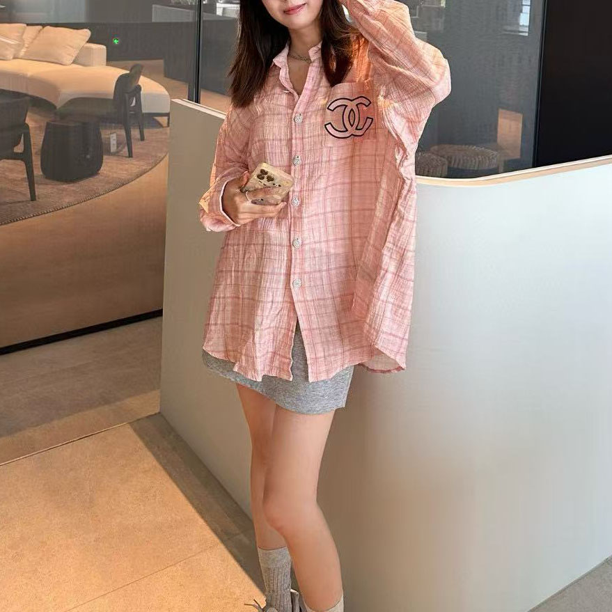 CH Pink Striped Long-Sleeve Shirt XX25102705