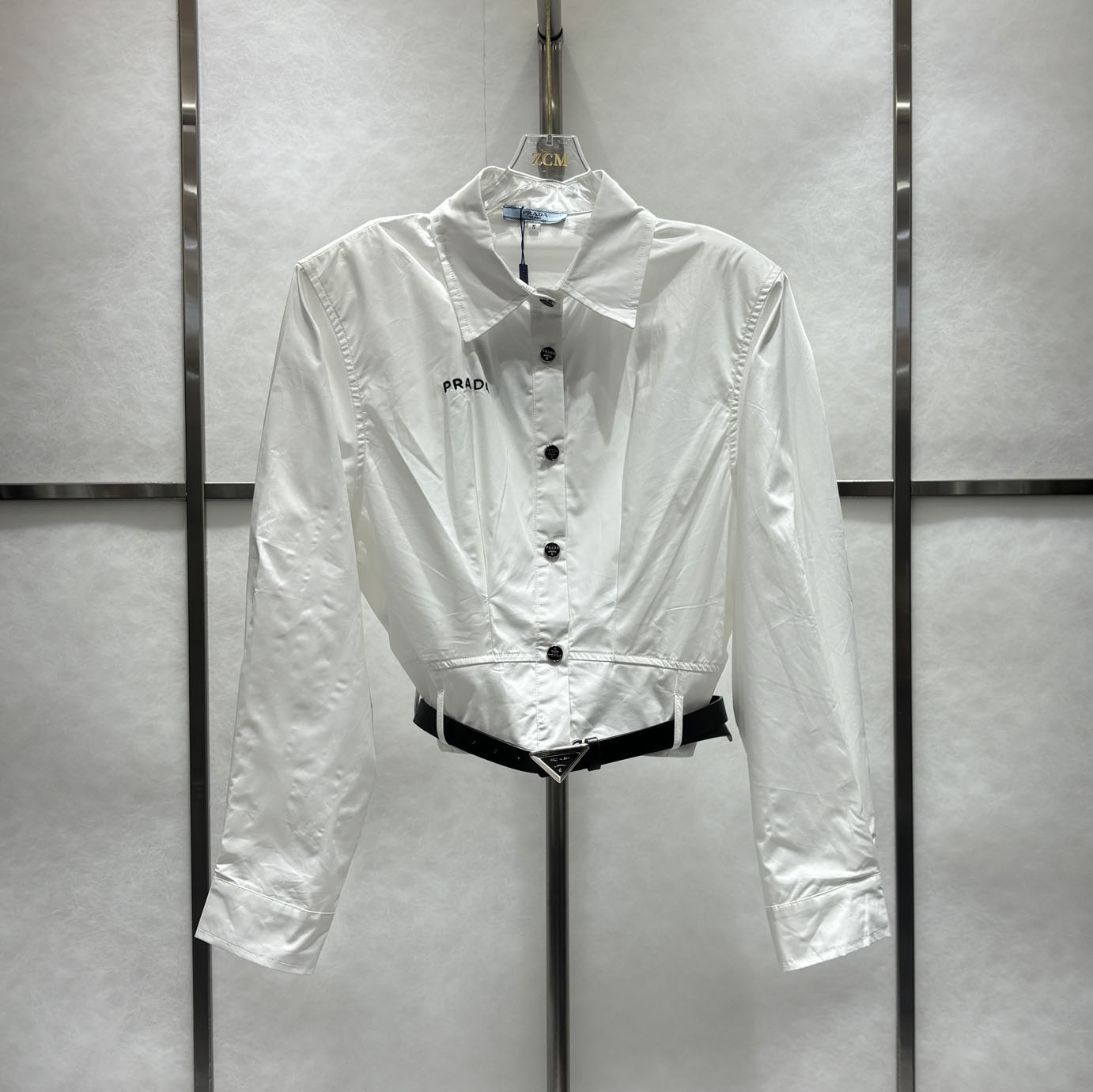 PRA Classic Logo Embroidery Long-Sleeve Shirt XX25102804