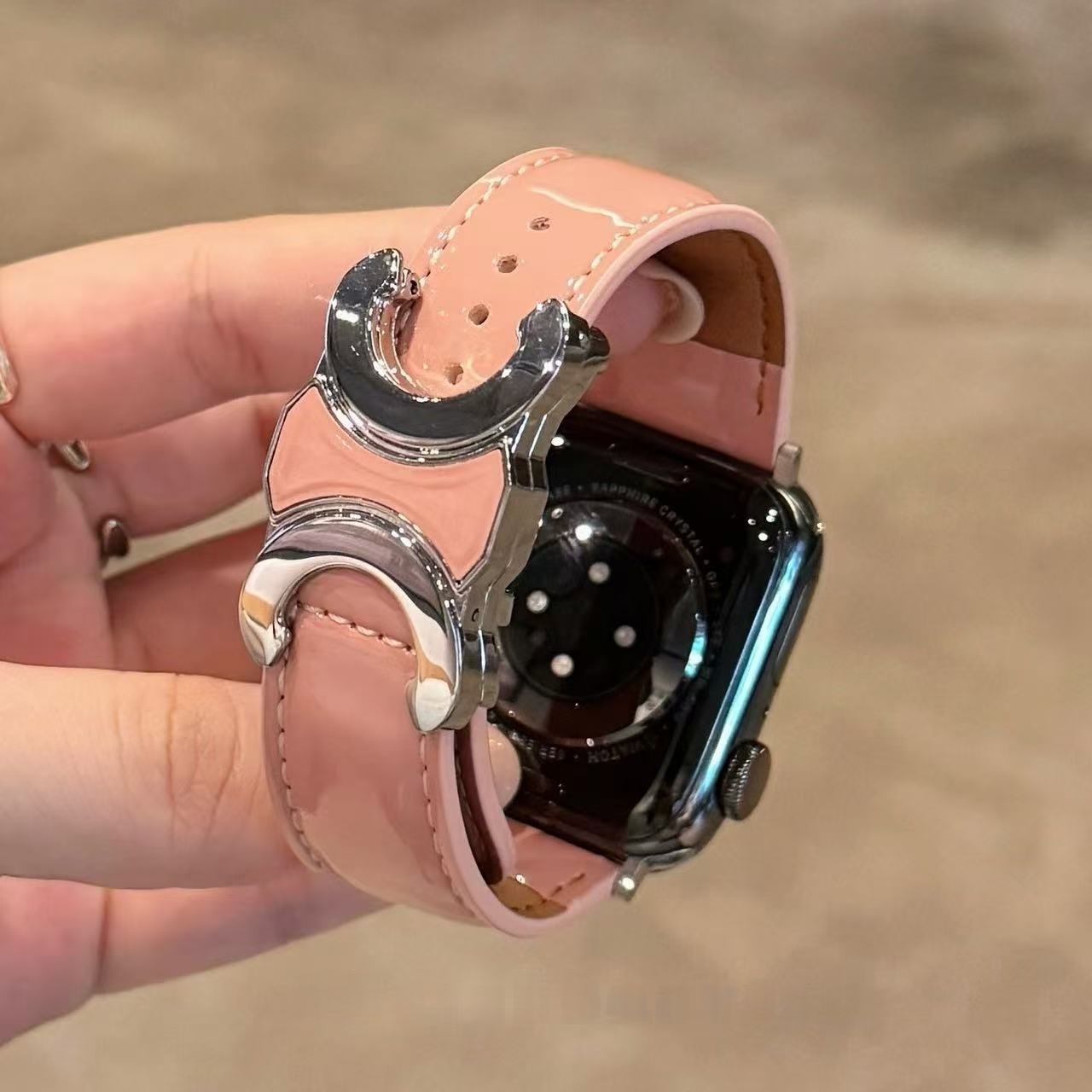 Chl Crescent Moon Buckle Apple Watch Strap YPD25102816