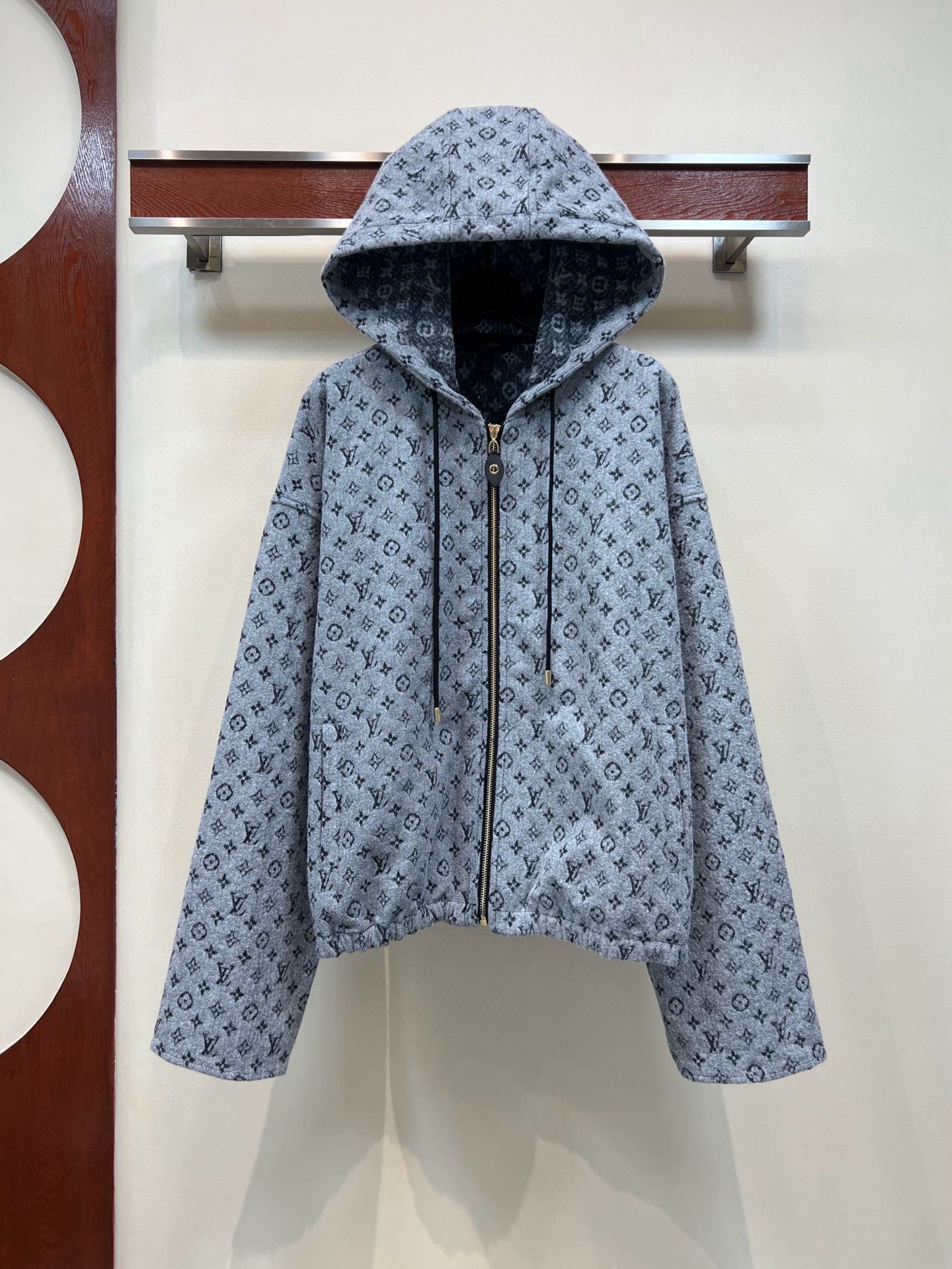 LV Classic Monogram Print Hoodie XX25102807